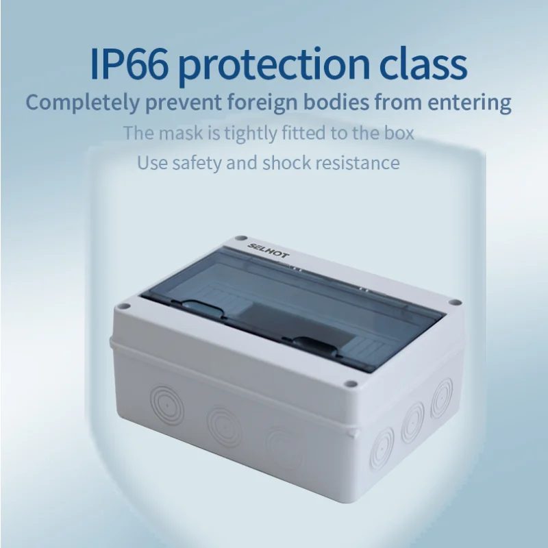 HT-2/5/8/12/15/18/24 صندوق توزيع بلاستيك ABS صندوق مقاوم للماء صندوق وصلات مقاوم للماء