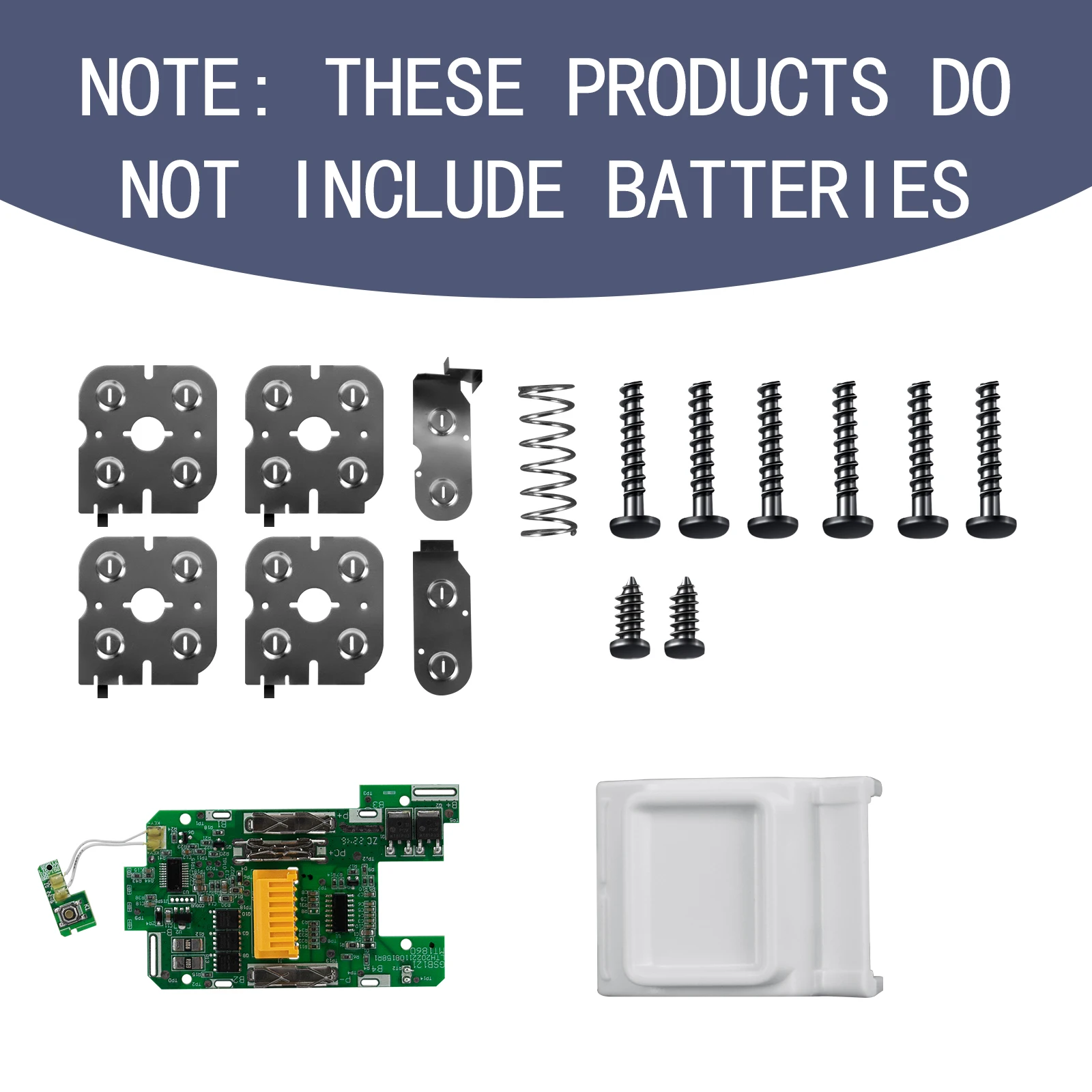 Чехол для аккумулятора, 10 ячеек, замена с печатной платой для Makita 18 В BL1830 BL1840 BL1850B-2 BL1845 4 Ач-5 Ач-6 Ач, пластиковый корпус