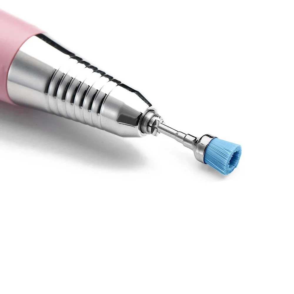 프로 네일 드릴 비트 클리닝 브러쉬 클리너 3/32'' 전동 네일 파일 밀링 커터 먼지 제거 드릴 액세서리 네일 아트 도구
