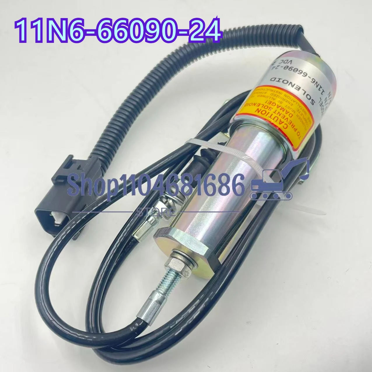 

11N6-66090-24 24V Flameout Solenoid Valve 11N6-666030-24 for R210/215-9-7 Excavator Shutdown Shutoff Stop Solenoid Valve
