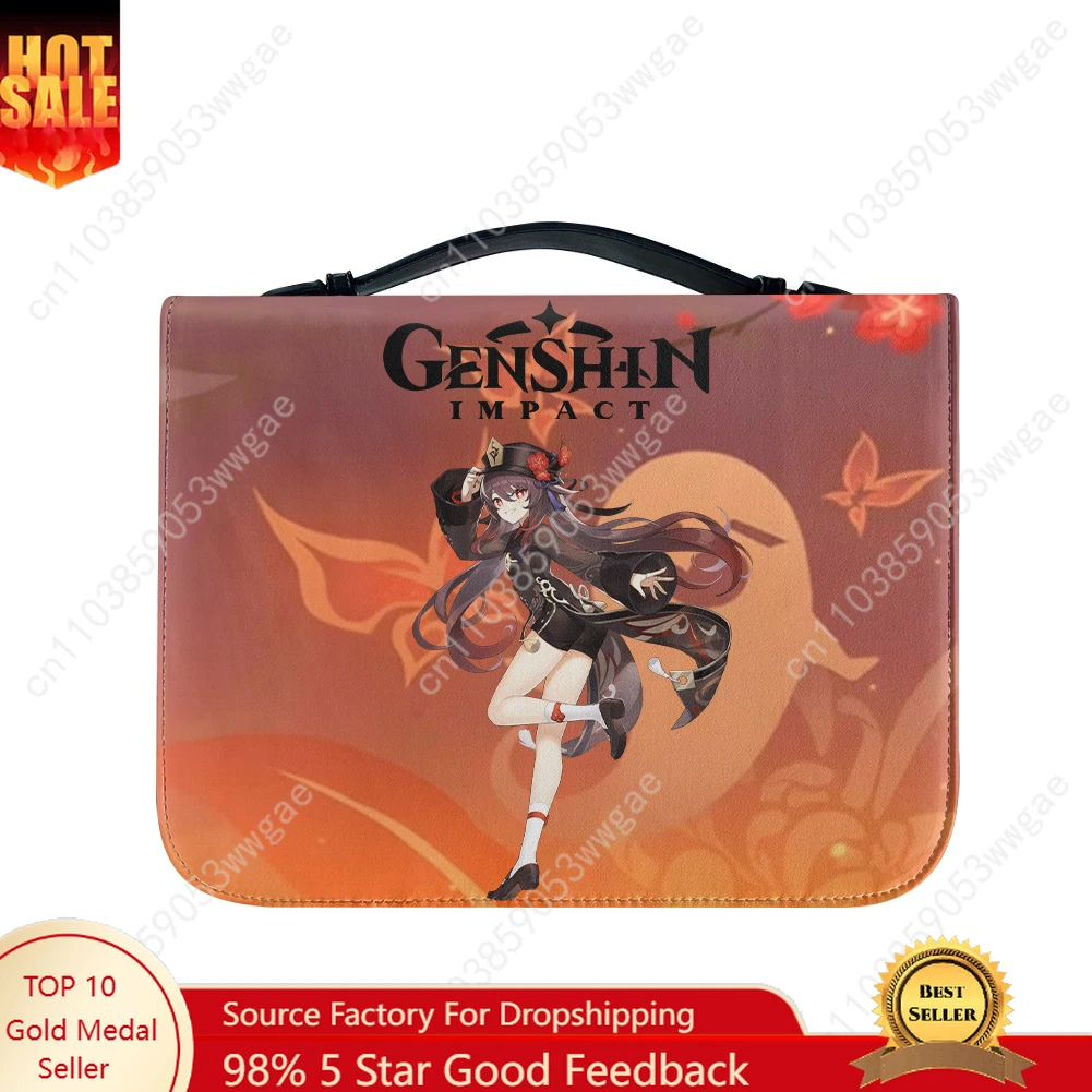 Genshin Walnut Bible Bag Christian Gifts Personalized Covers Bible Pack Waterproof Leather Bag High Quality Pockets Package Case