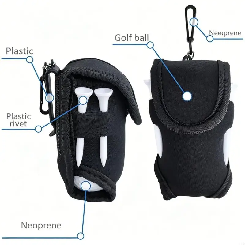 

Portable Neoprene Golf Waist Pack with Balls and Accessories Golf Tool Suitable for Various Outdoor Activity 69HD