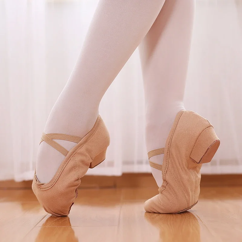 

Jazz Dance Shoes New Women's Soft Bottom Shoes Summer Winter Canvas Indoor Shoes Wear-resisting Non-slip for Women