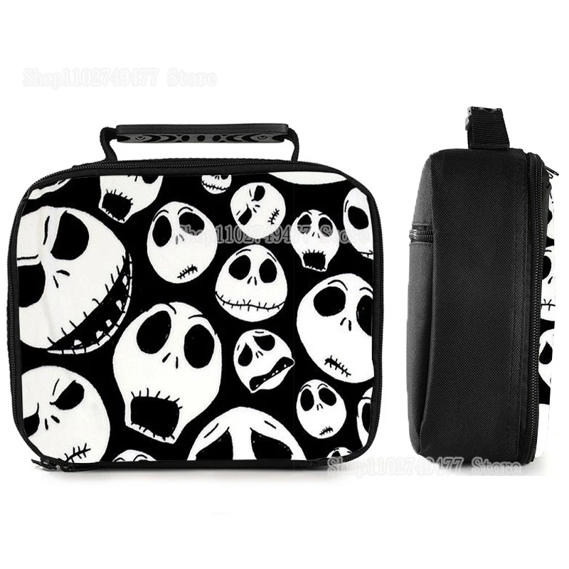 

Disney The Nightmare Before Christmas Handheld Lunch Bag Cartoon Preservation Thermal Insulation Student Office Bento Box