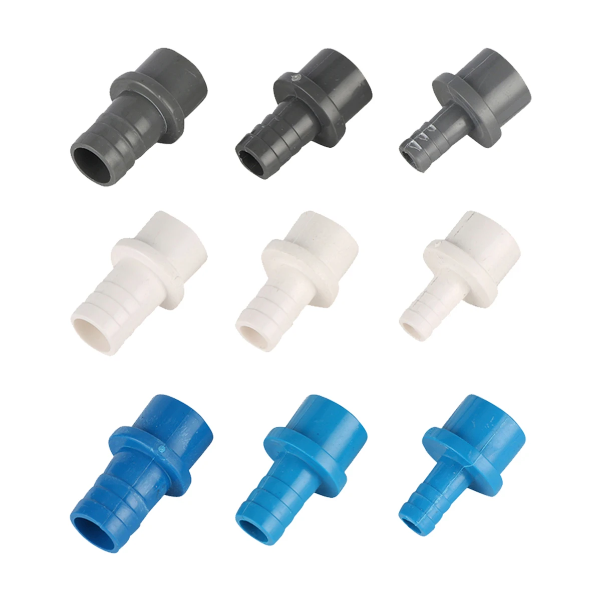 

UPVC Hose Pagoda Connector Outer Diameter 25mm To 12/16/20mm Barbed Reducing Joint Irrigation Aquarium Drainage System Coupling