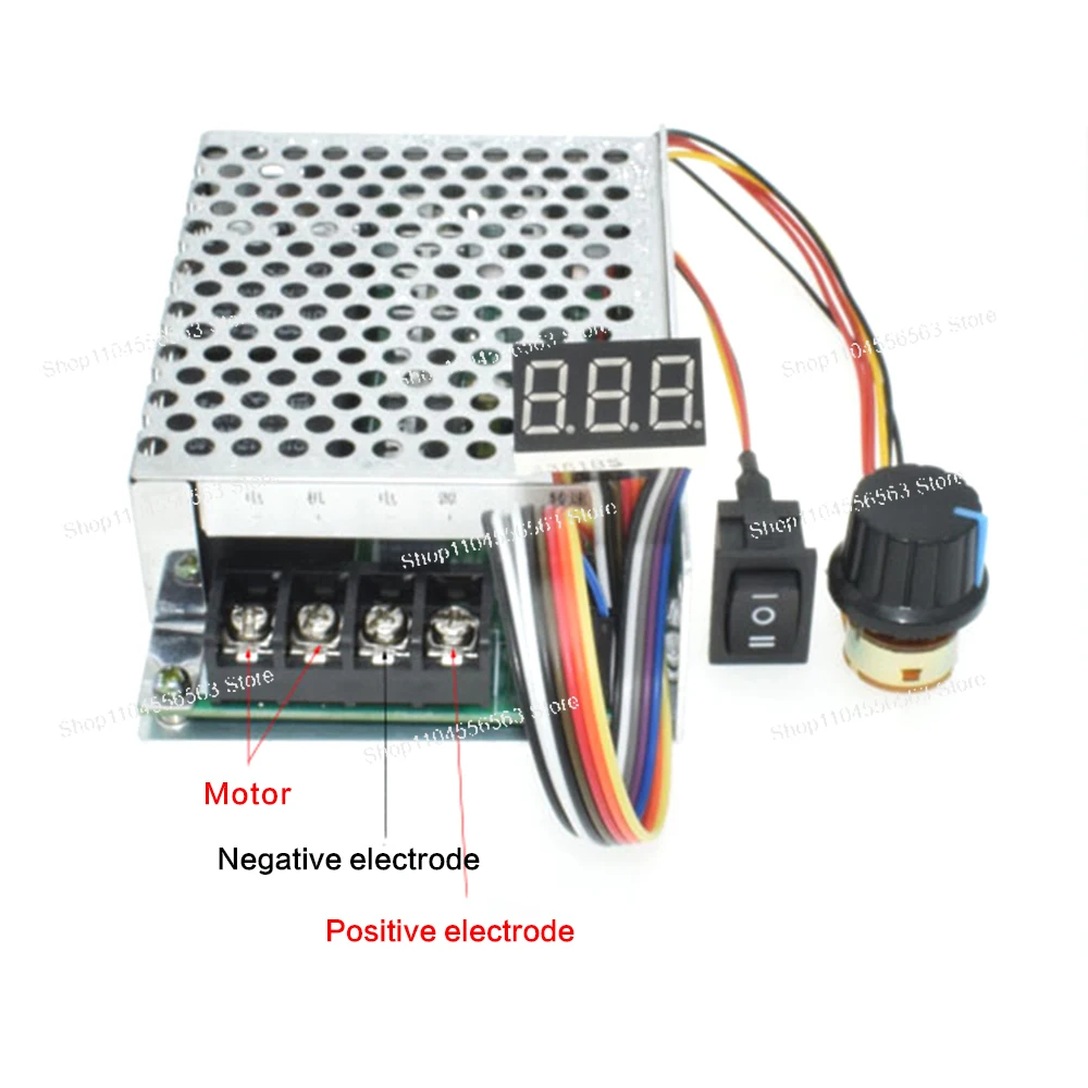 Digital Display Adjustable DC 10-50V 40A DC Motor Speed Controller PWM 12V 24V 48V 2000W MAX 60A Reversible High Quality