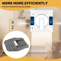 【BUY NOW】12PCS Window Cleaning Robot Mop Cloth Cleaning Rag Towel Dust Cloth Cleaning Cloth for LIECTROUX YW509