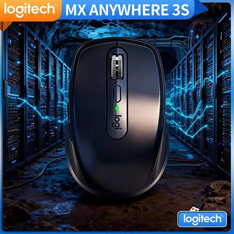 

Компактная мышь Logitech MX Anywhere 3S, эргономичный дизайн, перезаряжаемая, с быстрым прокруткой для портативных ПК Mac