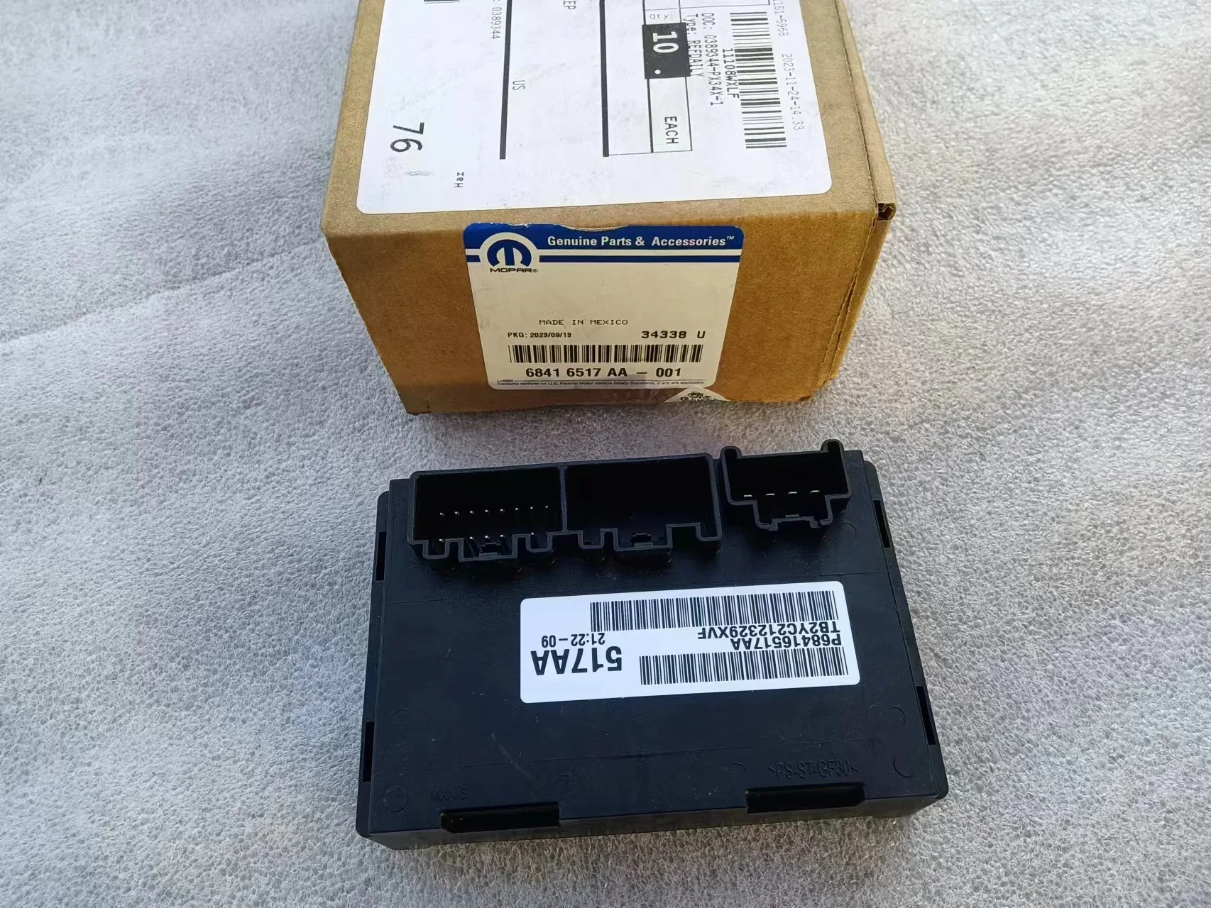 2018-2023 JEEPs WRANGLERs JL 3.6L Control Module OEM 68416517AA