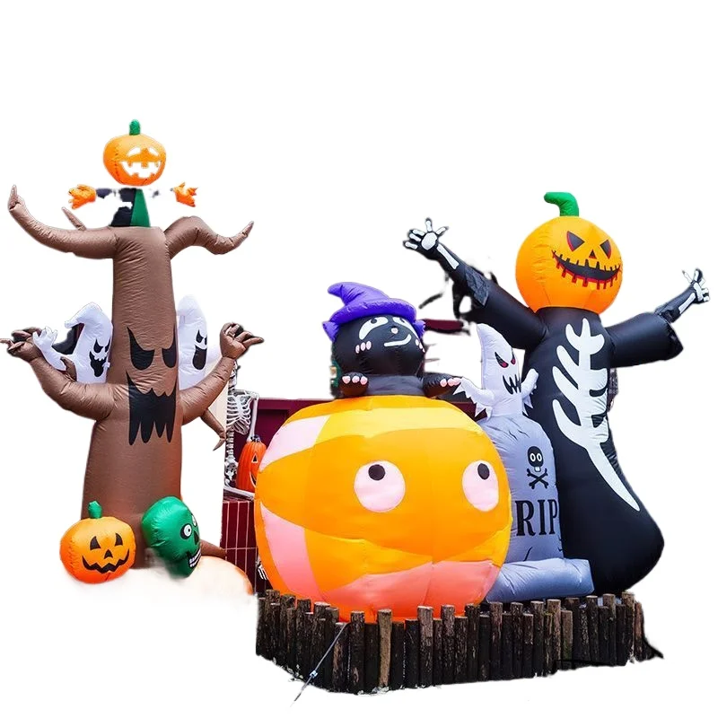 

Halloween decoration large pumpkin balloon inflatable air model, event dress up scene arrangement