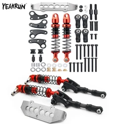 YEAHRUN 1/10 RC Car Metal Shock Absorber Cantilever Suspension Set For Axial SCX10 I II 90046 TRX-4 TRX4 Upgrade Parts