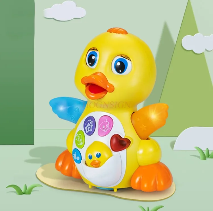 Duckling Toy Swinging Baby Music Electric Speaking and Dancing Yellow Duck Singing