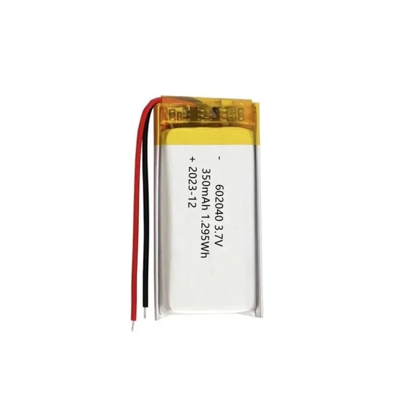 104pcs For 602040 Polymer Lithium Battery 3.7V 400mAh For Light Water Replenishment Instrument Recorder Rechargeable Li-ion Cell
