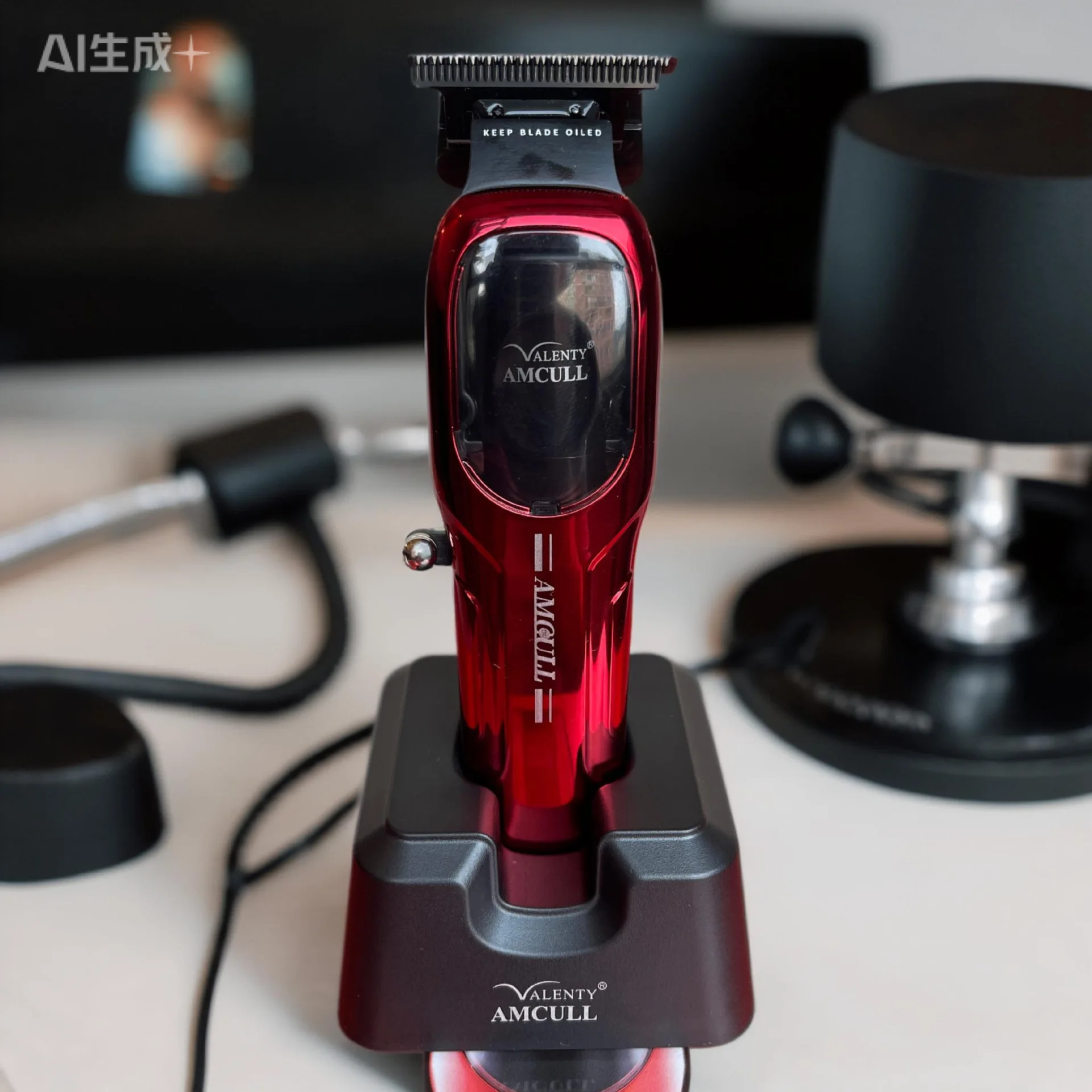 Cross-border New Hairdressing Machine 923 Electric Clipper Charging Base Brushless Motor Aluminum Bottom Shell Engraving Push