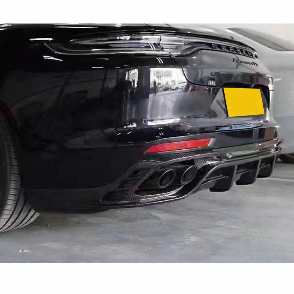 Carbon Fiber Rear Bumper Lip Diffuser Splitter for Porsche Panamera 971 Standard Only ( No Turbo ) 2017-UP