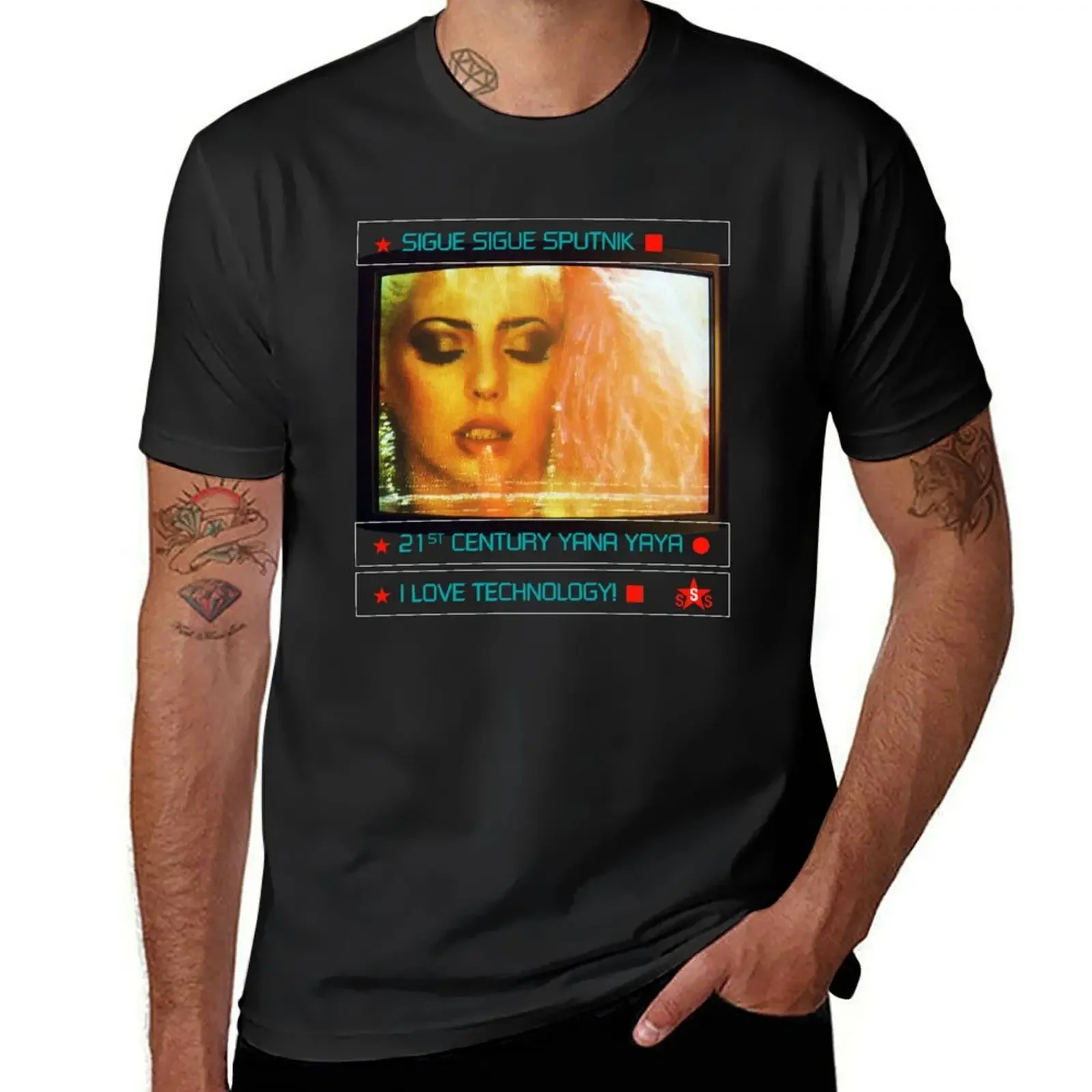 

Sigue Sigue Sputnik - 21st Century Yana Yaya T-Shirt plain boys animal print topping mens t shirts