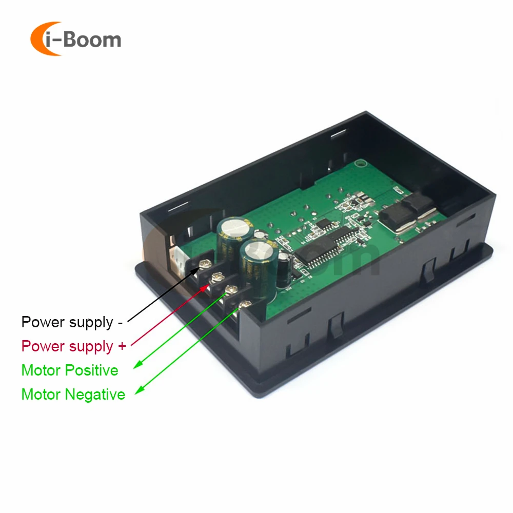 DC 10-55V 20A regulator prędkości silnika szczotkowany regulator silnika z funkcja alarmu podświetlenie Lcd woltomierz cyfrowy amperomierz