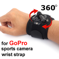 1Pack Black Sport Camera Wrist Strap 360 Degree Rotating for Gopro Hero 13 12 11 10 9 8 7 6 SJCAM Akaso DJI Go Pro Accessories