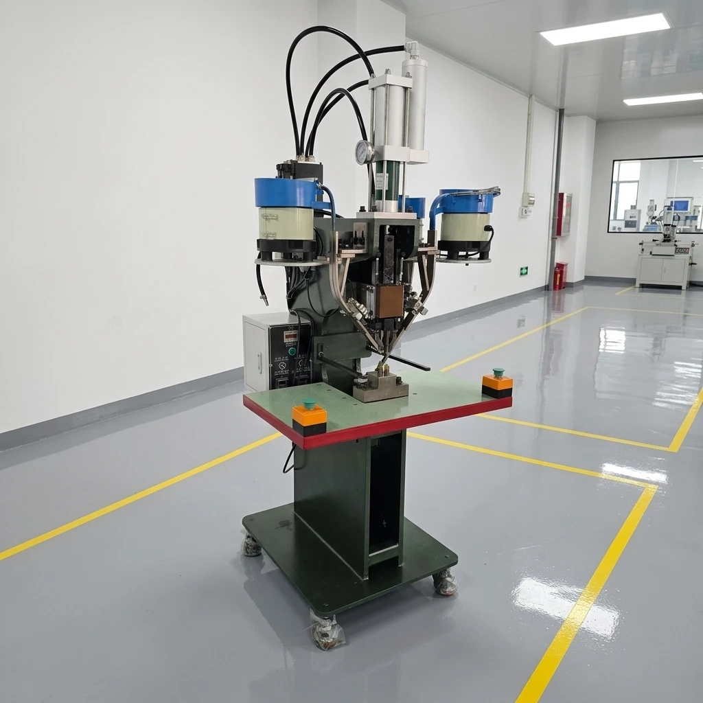 Pneumatic 3-Station Riveting Machine for Fan Assembly | 3-Head Auto Riveter Boosts Production Efficiency by 50% for Fan Makers