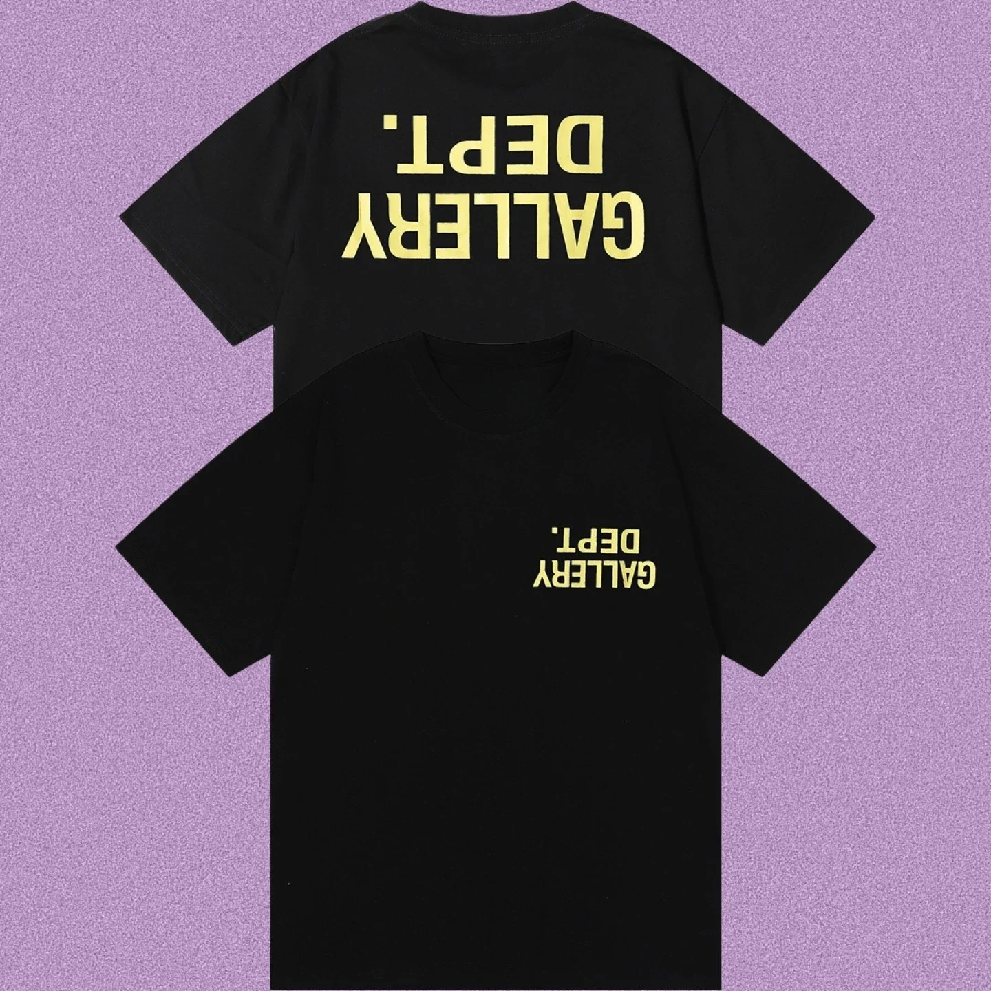 Gallery Dept Kurzarm-T-Shirt mit Schriftzug, 2026 Neu, Amerikanischer Casual-Street-Stil, Baumwolle, Große Größe, Trendiges Bestseller-Produkt – Detail 4