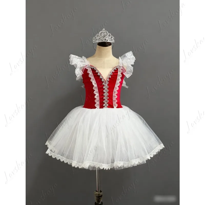 Ballett-Tutu-Langes Gazekleid für Mädchen Gabriella, die die Tochter, die nicht von ihrer Mutter enthalten kann, Giselle's Performance-Kostüm