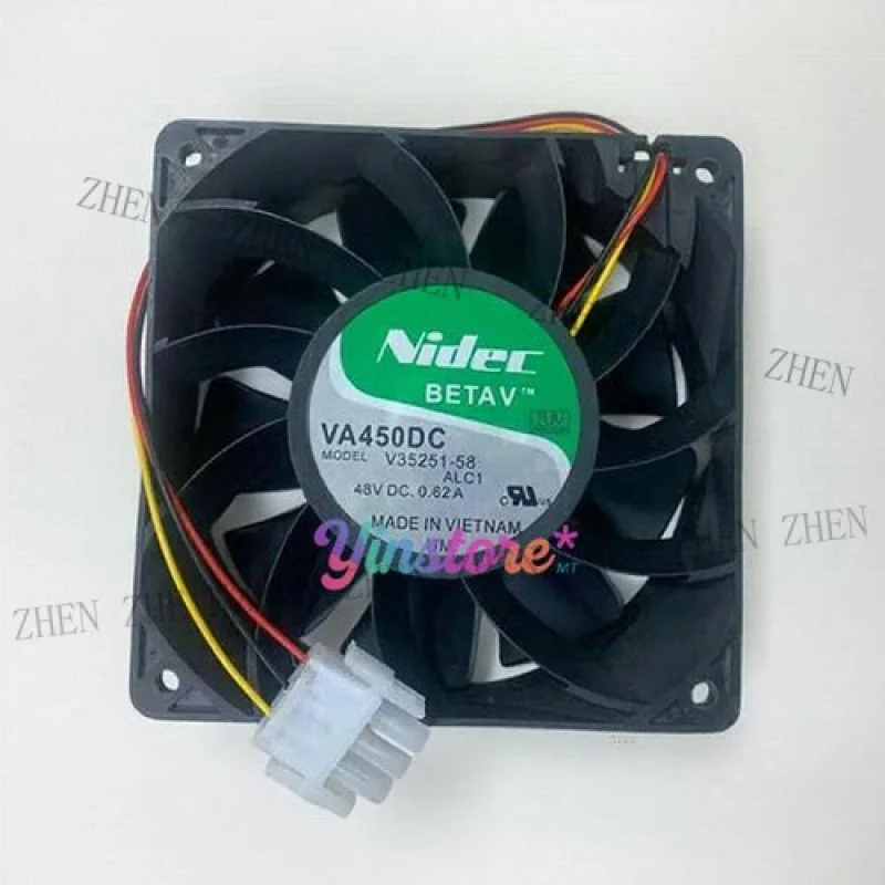 Y 1 Pc. New for  VA450DC V35251-58 Server Cooling Fan 12038 DC48V 0.62A 12CM 3Pin
