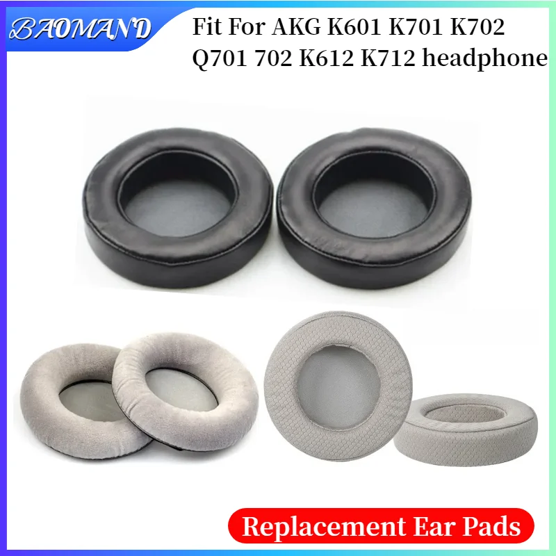 

Ear pads for AKG K601 K701 K702 Q701 702 K612 K712 Headsets Mesh cloth Memory Sponge Softer Protein Leather Earpads