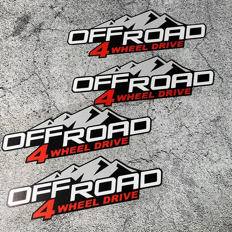 Outdoor Adventure Jeep - 2 autocollants tout-terrain pour aventure en