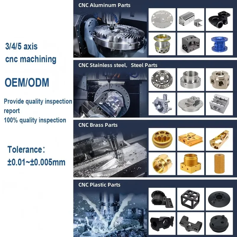 Custom CNC Machining Manufacturer Precision CNC Machined Parts Gears Shafts Housing Aluminum Steel Machining Milling Turning