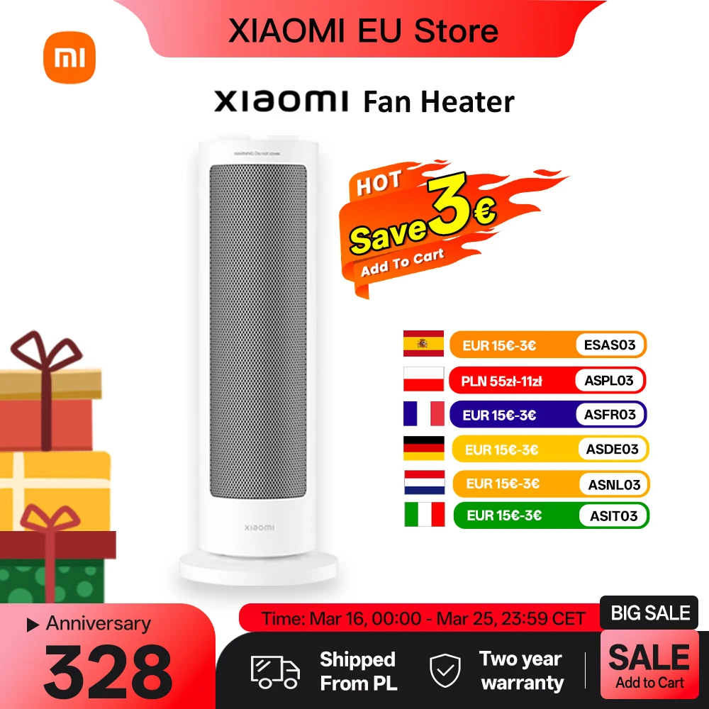 Xiaomi Fan Heater Radiateur soufflant Xiaomi