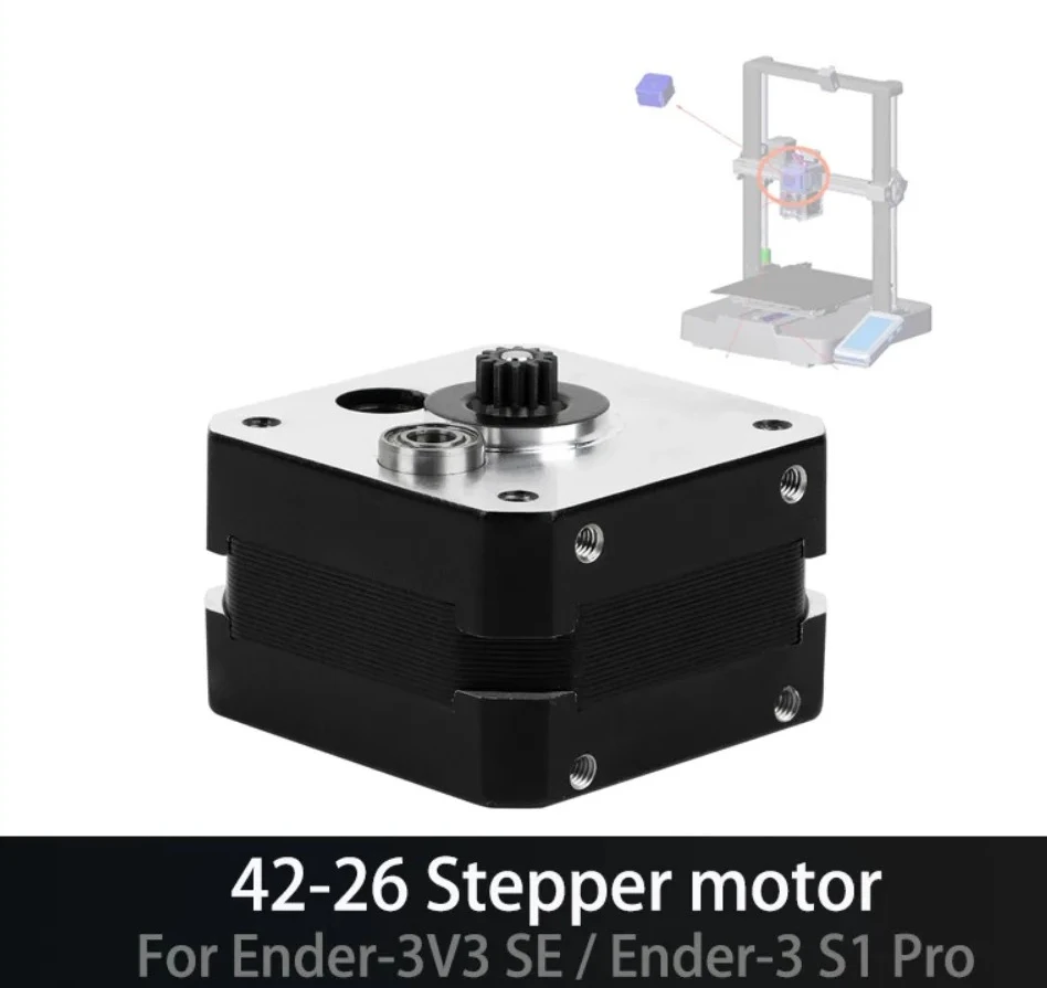 

For Creality 42-26 Stepper Motor for Ender-3V3 SE/Ender-5 S1 0.84A 1.8 Degree L4 Pressure Gear SMF4043 Gear 684ZZ Bearing