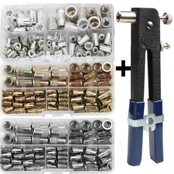 100PCS Rivet Nuts Gun Mandrel Kit M3/M4/M5/M6/M8 or Nut Rivet Mandrels Repairtool Rivetgun Flatheadscrew Rivet Gun Set