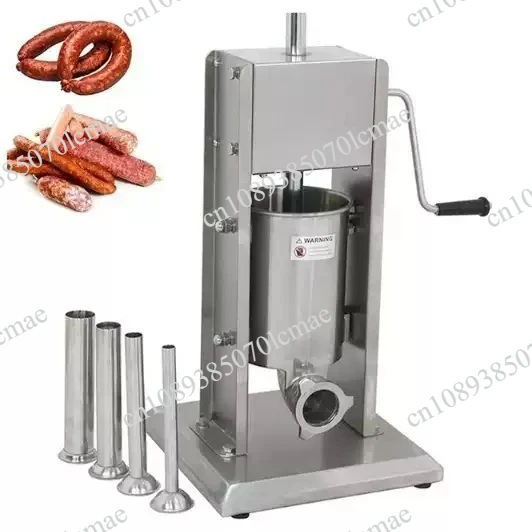 Manual Sausage Filler Stuffer Machine 5L Commercial Home Use 304 Stainless Steel Filler