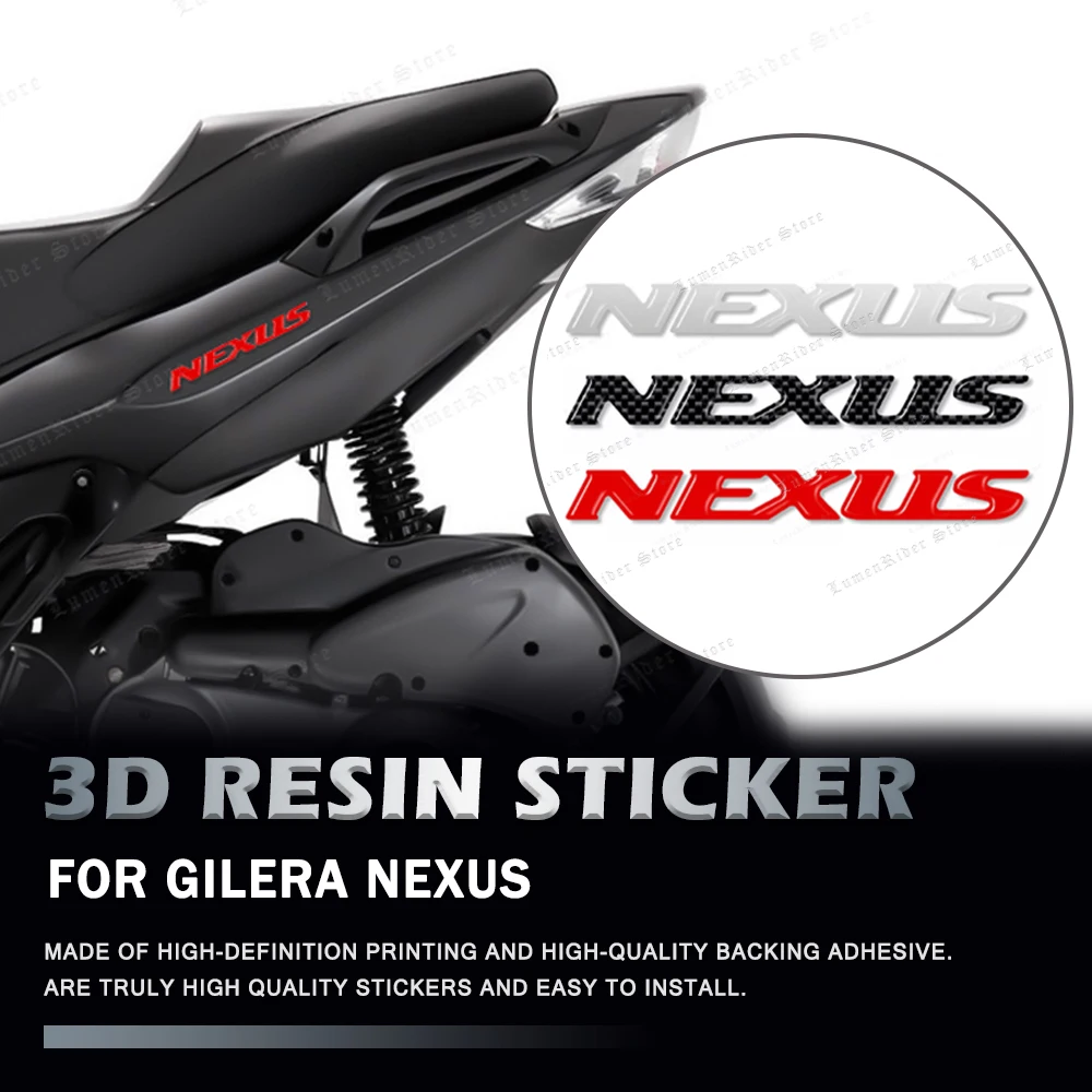 Motorcycle 3D Resin Stickers Decals Emblem For Gilera Motorcycle NEXUS 250 300 500