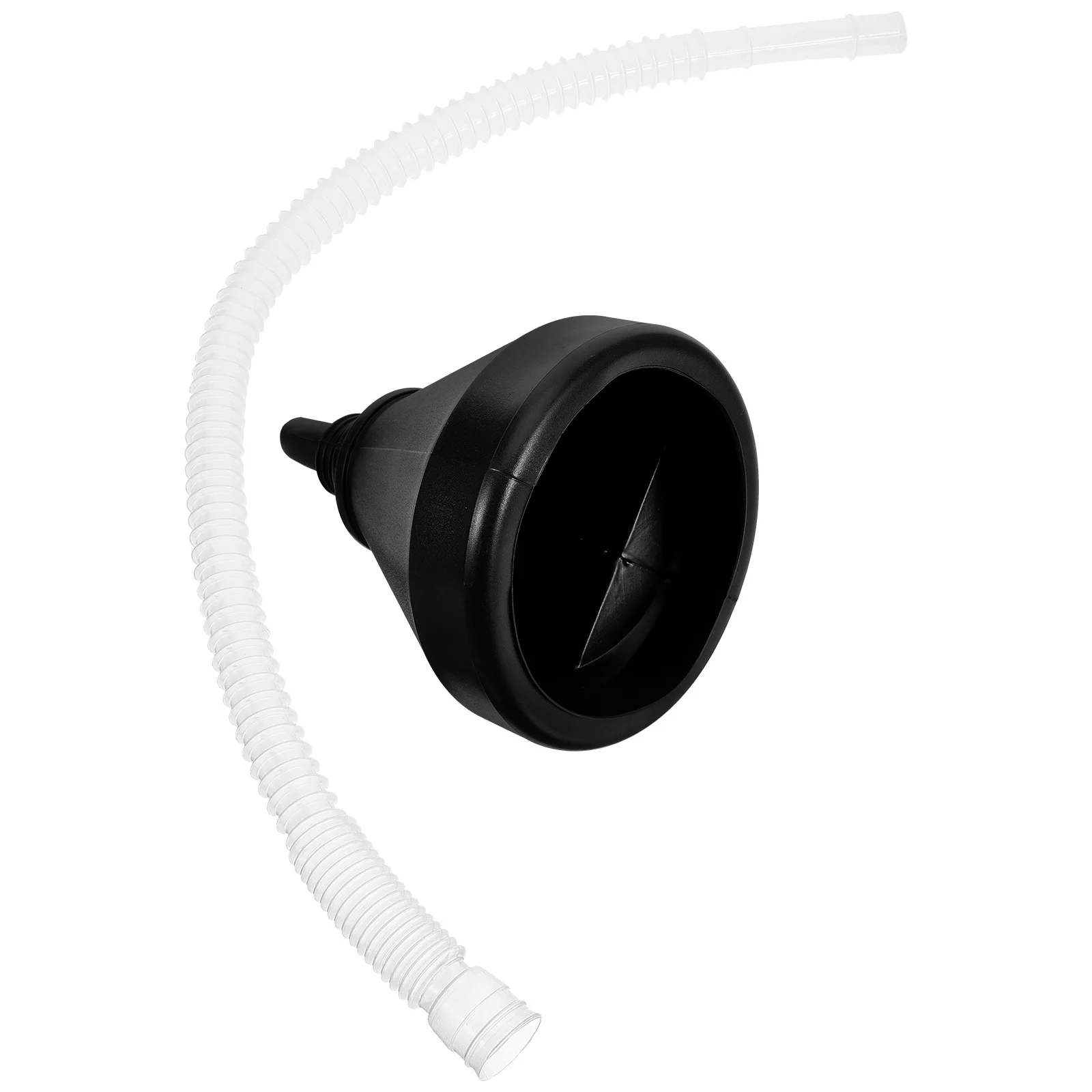 Funil de óleo automotivo longo com filtro embutido, funil de combustível de plástico resistente para fluido de transmissão de motocicleta e carro