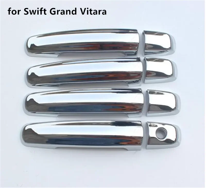 New Chrome Car Door Handle Cover Trim Sticker For Suzuki Swift 2005-2010 Grand Vitara 2005 2006 2007 2008 2009 2010 2011 2012