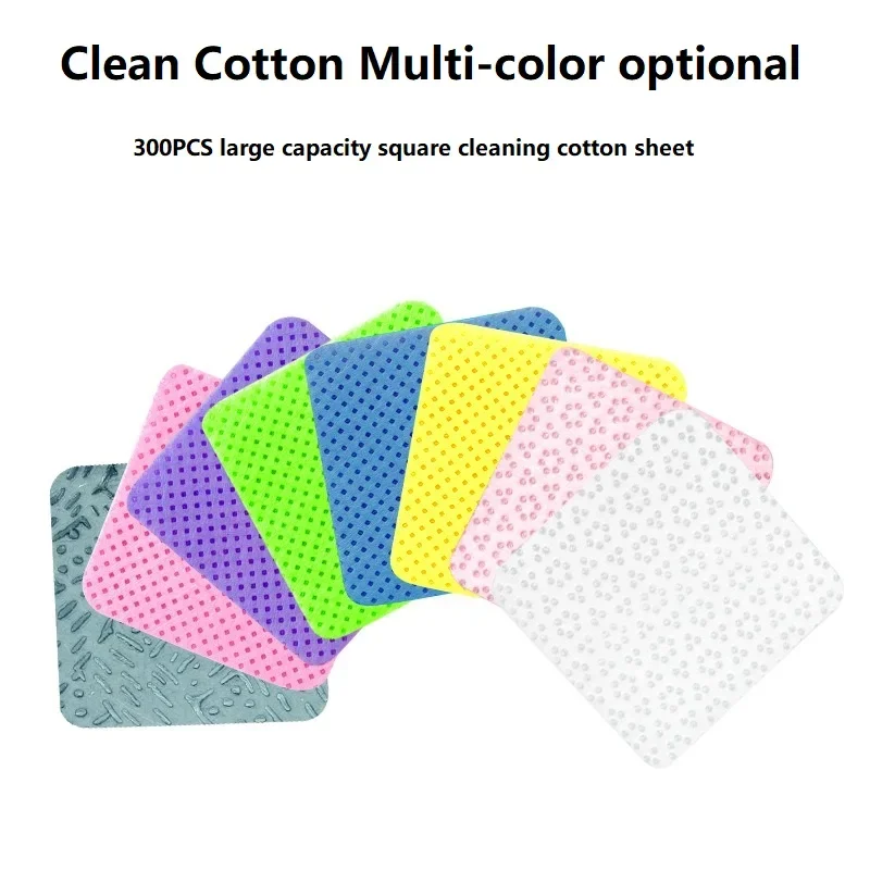 NUOVO 300PCS Salviette per unghie senza pelucchi Attrezzature per unghie Dischetti di cotone Tovaglioli senza pelucchi per manicure Cotone per unghie soffici Detergente per unghie