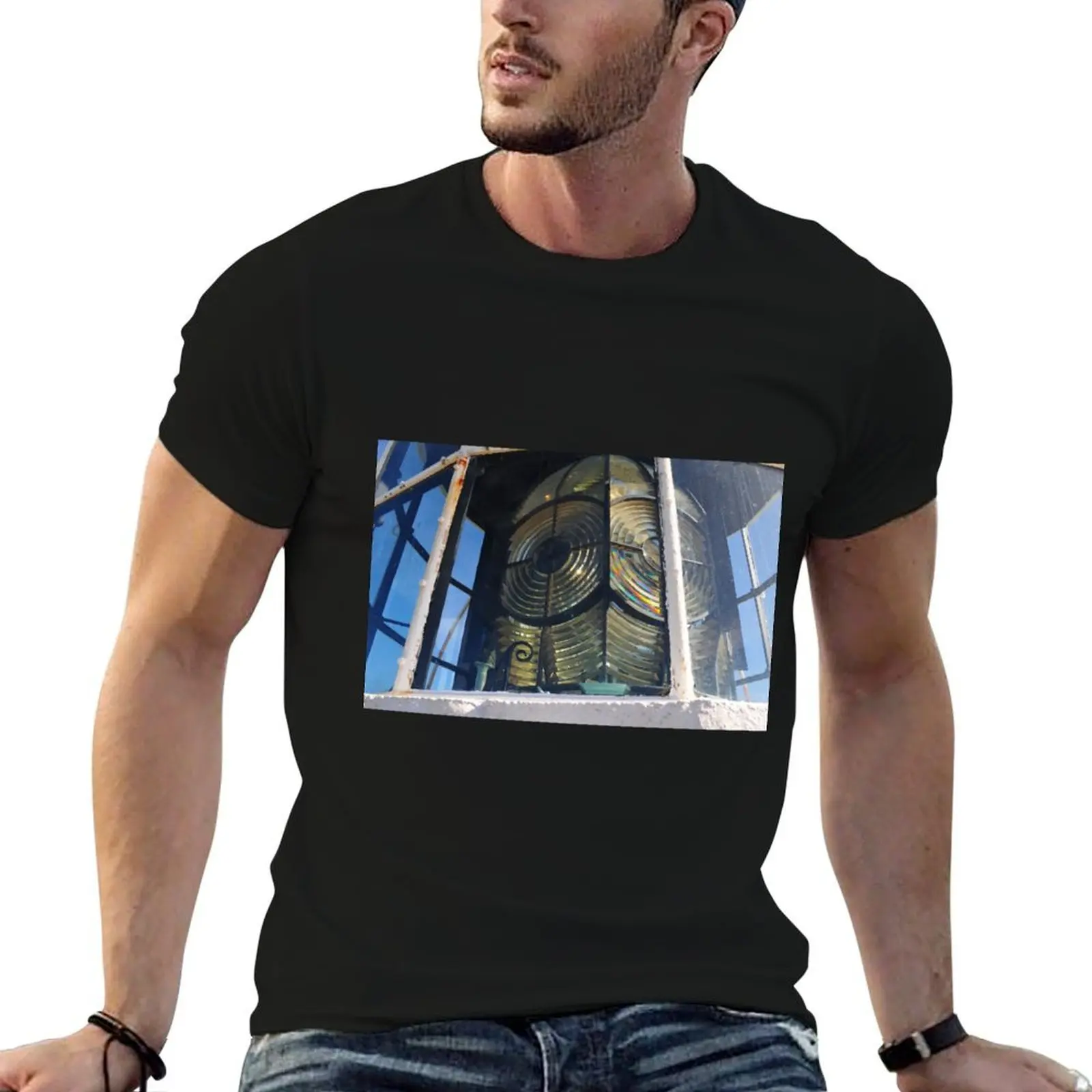 Loop Head light T-Shirt cotton t shirts man 100% funny t shirts man t shirt for man T-shirt