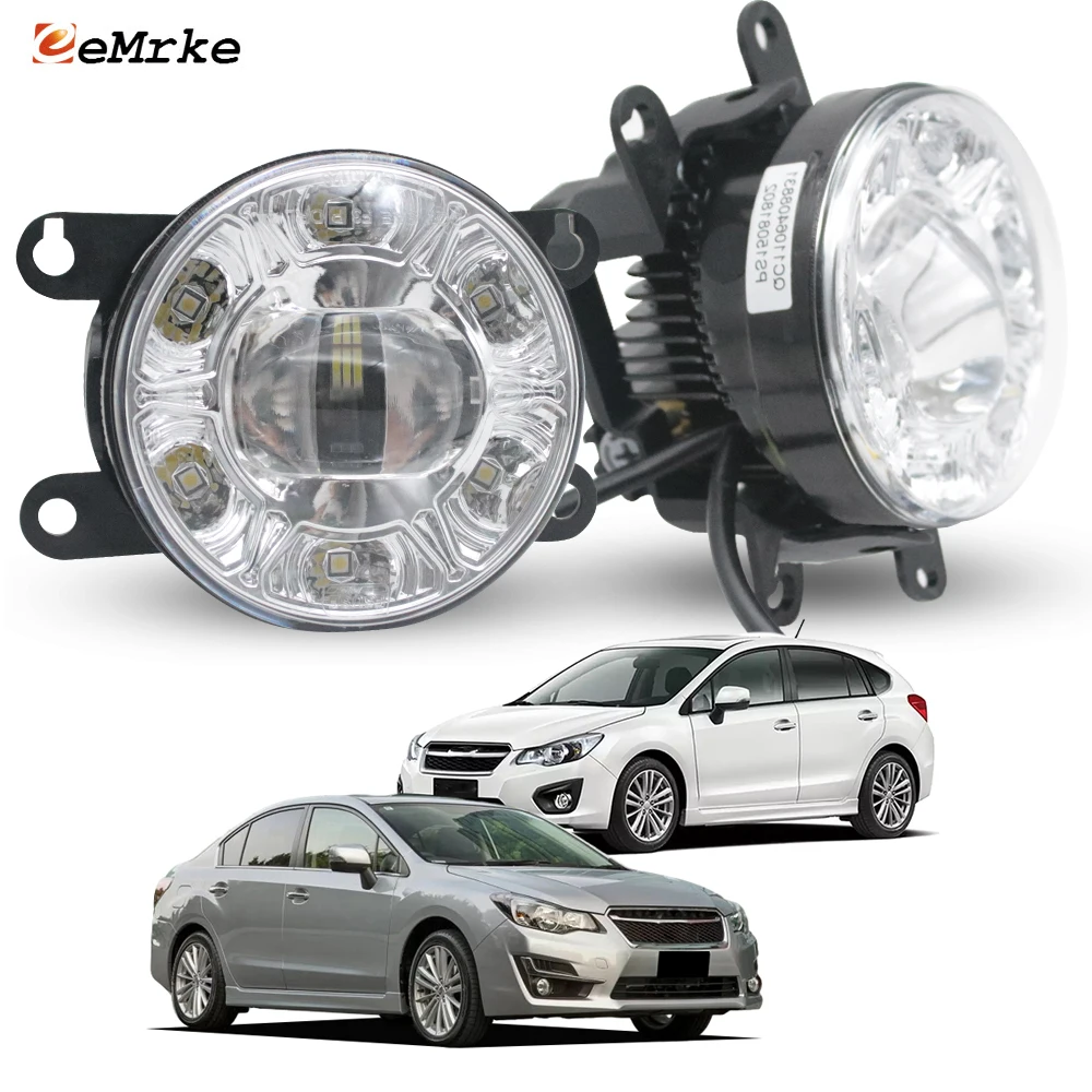 

For Subaru Impreza GP/GJ 2012 2013 2014 2015 2016 Led Head Fog Lights 18W Fog Driving Lamp Daylight E-mark E4 DRL Ring PSX24W
