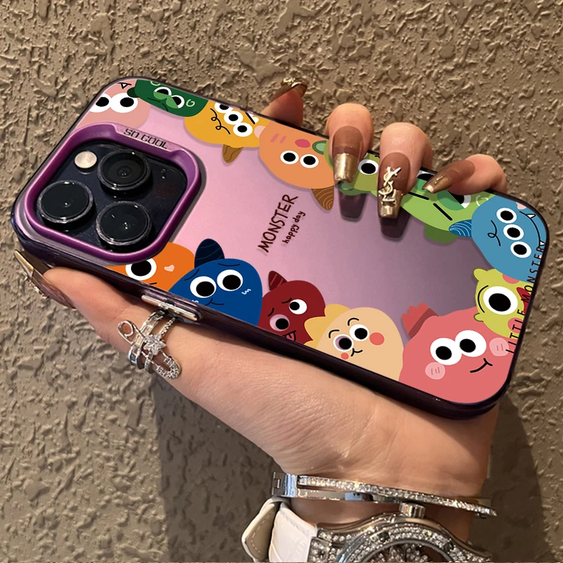 Cute Little Monster Case for Samsung Galaxy S24 S23 S22 S21 Ultra Plus FE A54 A34 A24 A14 A73 A53 A33 5G Note 20 Bumper Cover