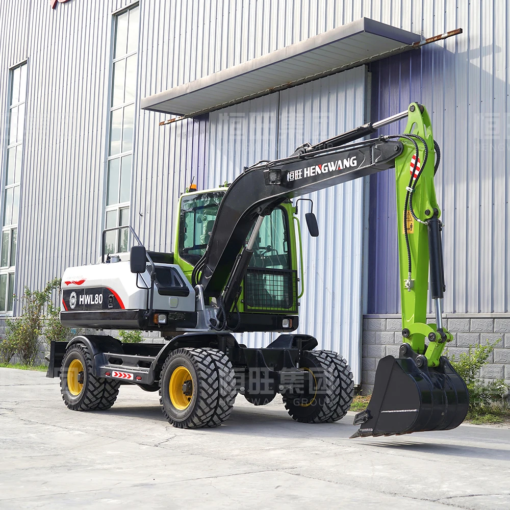 Radbagger 8T Radbagger Baumaschinen Werkzeuge Schwere Maschinen Bagger Ausrüstung Engineering FactoryCustomize