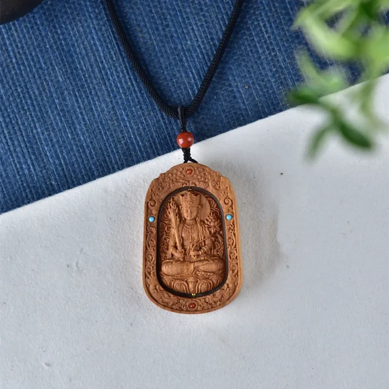 

Natural Sandalwood Necklace to Run Eight Patronus Pendant Necklace Zodiac Transporter Wealth Necklace Jewelry Gift