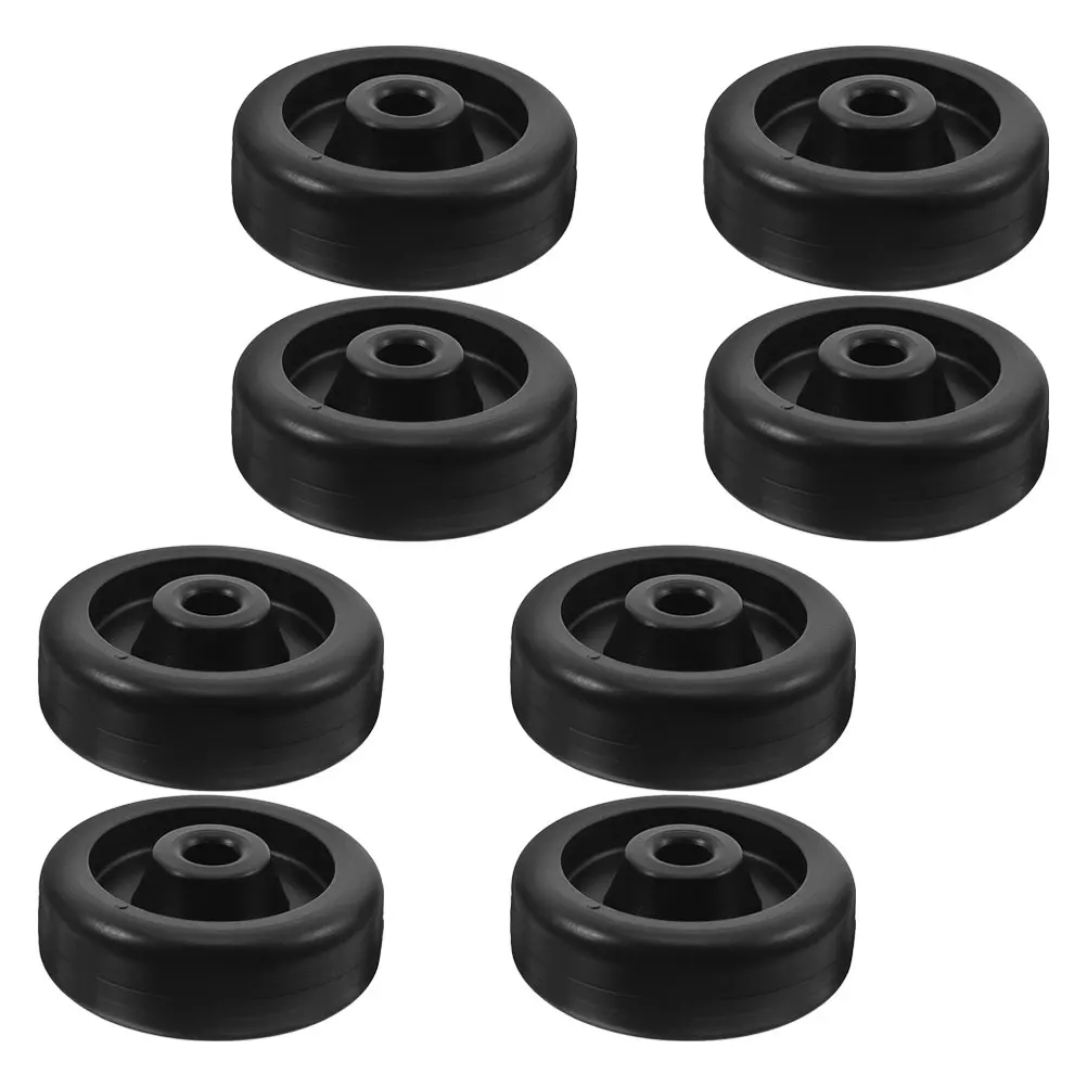 8 قطعة عجلات دوارة لصالة الألعاب الرياضية 8 مللي متر القطر الداخلي عجلات بلاستيكية ل مفرغة ممارسة الدراجة هادئة دائم استبدال اللياقة البدنية #3