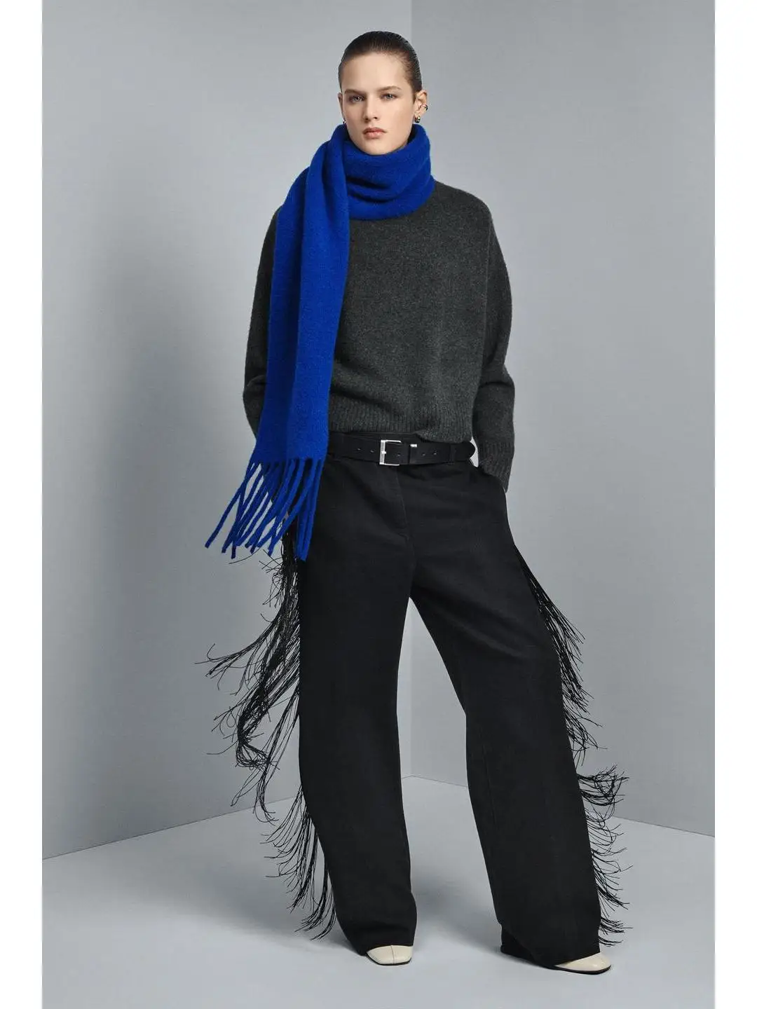 

Повседневные свободные длинные брюки со средней талией, украшенные кисточками, осень-зима, модный дизайн, женские прямые брюки, подходят для путешествий