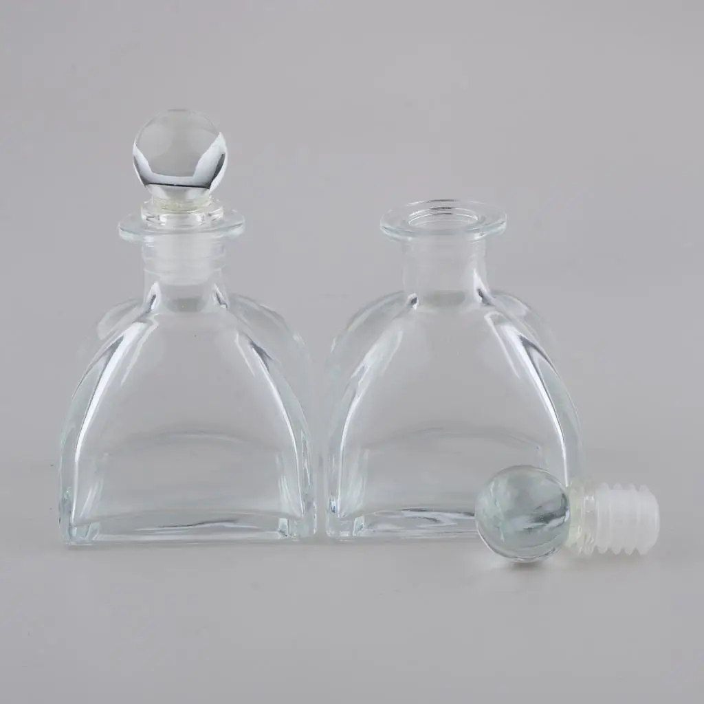 2 Pack Dome Shape Jars Diffuser Bottles for Oils Wedding Favors