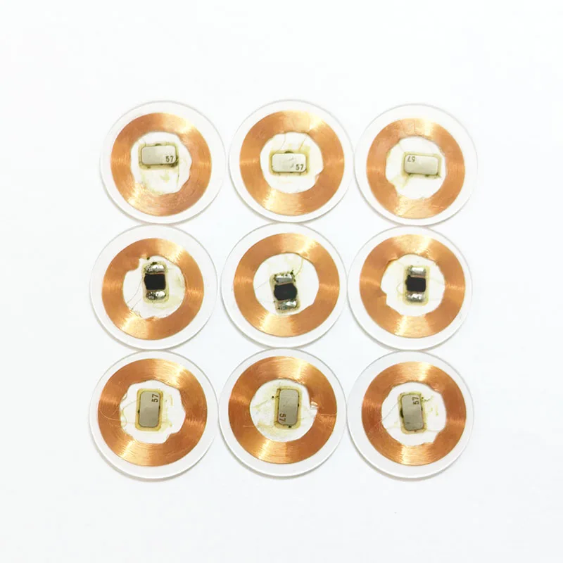 125KHz T5577 Writable Rewritable Copper Coil Transparent Coin Card Keyfob RFID Proximity EM4305 Access Control Tag Accessorie