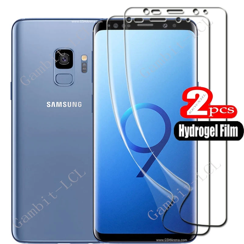 2PCS For Samsung Galaxy S9 GalaxyS9 Plus S9+ GalaxyS9Plus G965F G960F HD Full Hydrogel Film Protective Screen Protector Cover