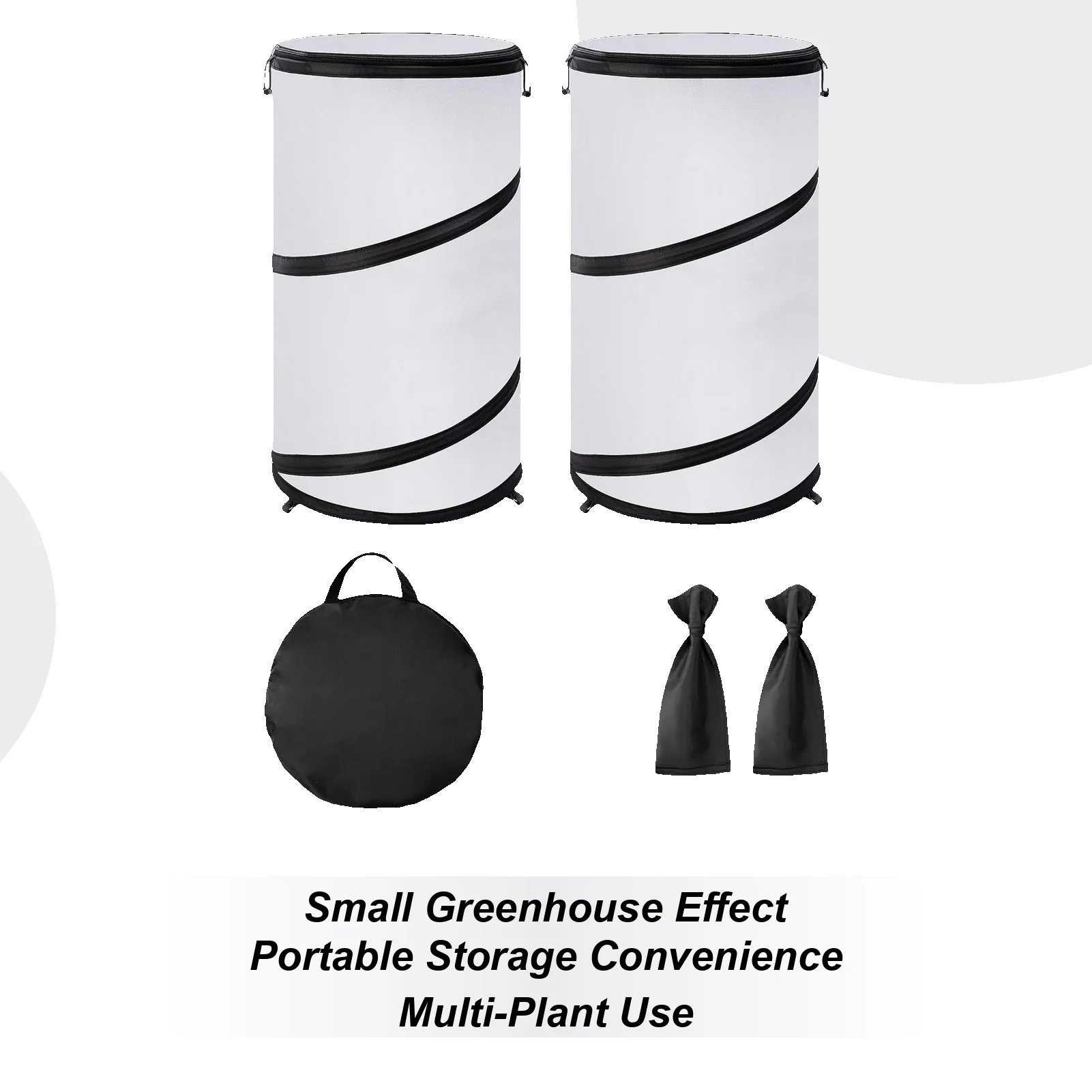 Frost Cloths For Outdoor Plants Pop Design House Tent Shade 2 Pieces Foldable Breathable Round Winter Plant Protector 20x12in
