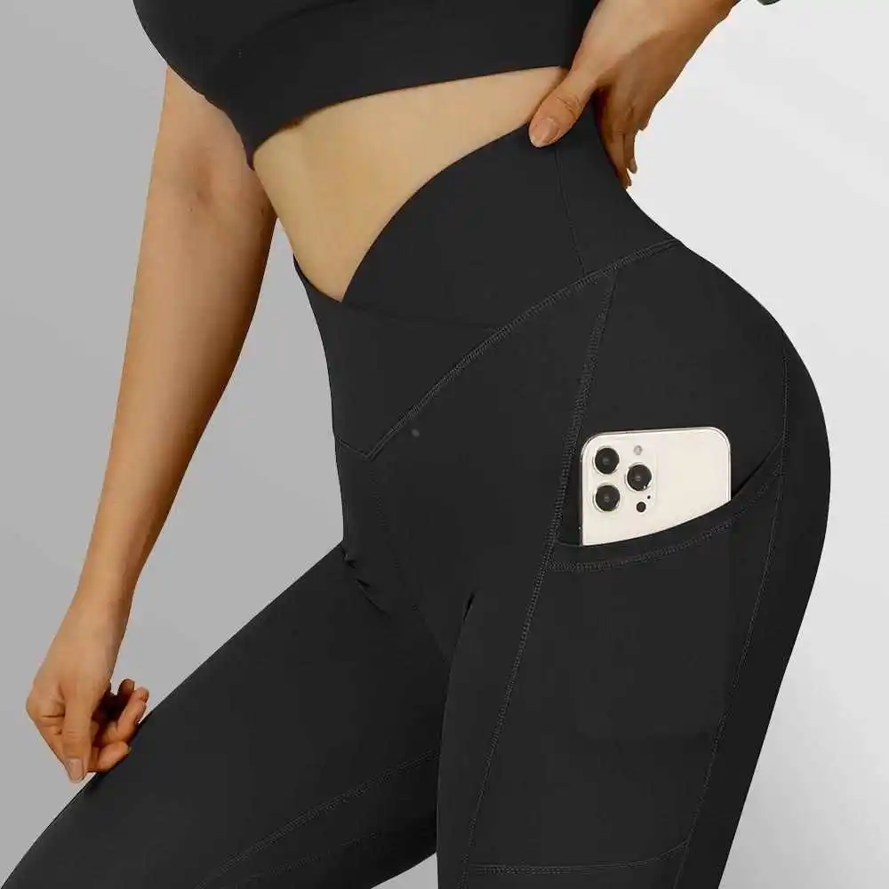 

Леггинсы с высокой талией для женщин, брюки для йоги, нейлоновая смесь хлопка, тонкие осенние леггинсы с эластичной резинкой на талии и принтом