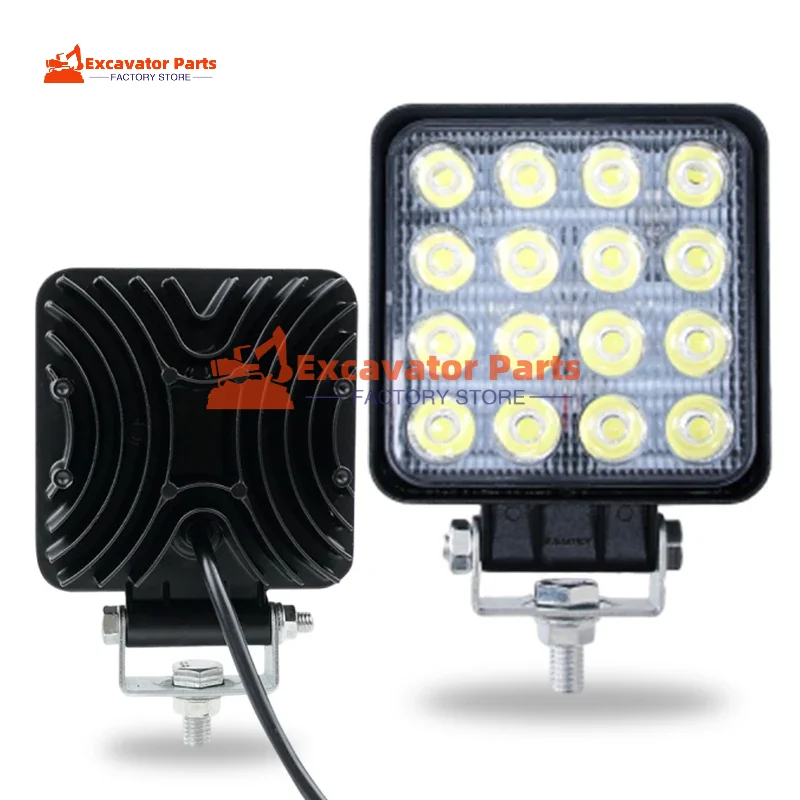 LED working light headlight Driving Lamp Running 48W for Agricultural machinery Tractor Excavator Reaper Harvester Bulldozer